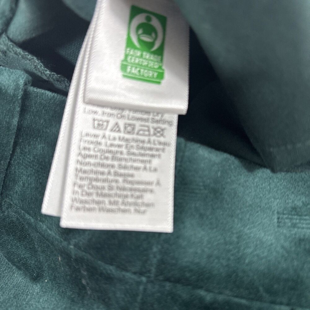 J Crew Kallie Pant Emerald Green Size 6 Velvet Velveteen Chino Holiday Festive - Picture 5 of 9